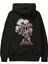 Pig Smoker Arka Baskılı Siyah Oversize Kapüşonlu Sweatshirt Erkek Kadın 1