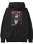 Akeno Himejima 4 Anime Ön Baskılı Siyah Hoodie Oversize Kapüşonlu Sweatshirt Erkek Kadın 2