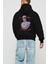 Youth Arka Baskılı Siyah Oversize Kapüşonlu Sweatshirt Erkek Kadın 2