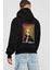 Tokyorev. M Anime Arka Baskılı Siyah Oversize Kapüşonlu Sweatshirt Erkek Kadın 2