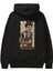 Steampunk Chaplin Arka Baskılı Siyah Oversize Kapüşonlu Sweatshirt Erkek Kadın 1