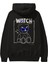 Watch Carefully Bear Arka Baskılı Siyah Oversize Kapüşonlu Sweatshirt Erkek Kadın 1