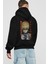 Kurapika 5 (2) Anime Arka Baskılı Siyah Oversize Kapüşonlu Sweatshirt Erkek Kadın 2