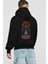 Naruto Sasuke Uchıha 1 Anime Arka Baskılı Siyah Oversize Kapüşonlu Sweatshirt Erkek Kadın 2