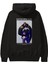 Bartholomew Kuma Anime Arka Baskılı Siyah Oversize Kapüşonlu Sweatshirt Erkek Kadın 1