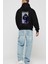 Bartholomew Kuma Anime Arka Baskılı Siyah Oversize Kapüşonlu Sweatshirt Erkek Kadın 2
