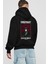 Vendetta Masker Arka Baskılı Siyah Oversize Kapüşonlu Sweatshirt Erkek Kadın 2
