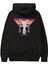 Good Vibes (2) Arka Baskılı Siyah Oversize Kapüşonlu Sweatshirt Erkek Kadın 1