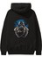 Graffiti Gasmask Arka Baskılı Siyah Oversize Kapüşonlu Sweatshirt Erkek Kadın 1