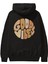 Good Vibes Yazılı 3 Arka Baskılı Siyah Oversize Kapüşonlu Sweatshirt Erkek Kadın 1
