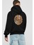 Good Vibes Yazılı 3 Arka Baskılı Siyah Oversize Kapüşonlu Sweatshirt Erkek Kadın 2