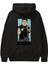 Kim Jong Un Supreme Arka Baskılı Siyah Oversize Kapüşonlu Sweatshirt Erkek Kadın 1