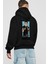 Kim Jong Un Supreme Arka Baskılı Siyah Oversize Kapüşonlu Sweatshirt Erkek Kadın 2