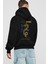 Borcelle Apparel Yazılı Arka Baskılı Siyah Oversize Kapüşonlu Sweatshirt Erkek Kadın 2