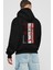 Authentic Art Arka Baskılı Siyah Oversize Kapüşonlu Sweatshirt Erkek Kadın 2