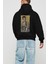 Arnold Robot Human Arka Baskılı Siyah Oversize Kapüşonlu Sweatshirt Erkek Kadın 2