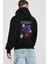 Blessed Arka Baskılı Siyah Oversize Kapüşonlu Sweatshirt Erkek Kadın 2
