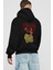 All Limits Bear Arka Baskılı Siyah Oversize Kapüşonlu Sweatshirt Erkek Kadın 2