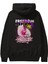 Freedom Spirit Brooklyn Arka Baskılı Siyah Oversize Kapüşonlu Sweatshirt Erkek Kadın 1