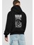 Freedom Is Not Free 2 Arka Baskılı Siyah Oversize Kapüşonlu Sweatshirt Erkek Kadın 2