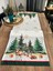 Christmas Çam Ağaçları Geyik Desen Desen 45X150 Keten Runner I Masa Dekor Runner 5