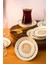 Yakamoz 12 cm 6'lı Porselen Çay Tabağı Kırık Beyaz 1