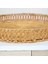 Doğal Rattan Çok Amaçlı Sunum ve Servis Tepsisi 35cm Bej Kulplu 2