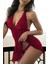 Bordo Dantelli Gecelik Takım TM1253 1