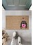 Dijital Baskı Kahverengi Love Sweet Pembe Uzun Kulaklı Köpek Dekoratif Kapı Paspası K-2056 1
