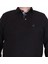 Erkek Büyük Beden Polo Yaka Sweat Orjinal 24409 Sıyah 3