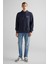 Erkek Kapüşonlu Logolu Sweatshirt - Lacivert 3