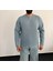 Erkek Lazer Kesim Içi Şardonlu Hafif Kalın Oversize Bol Kesim Sweatshirt 3
