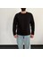 Erkek Lazer Kesim Içi Şardonlu Hafif Kalın Oversize Bol Kesim Sweatshirt 1