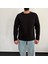 Erkek Lazer Kesim Içi Şardonlu Hafif Kalın Oversize Bol Kesim Sweatshirt 2