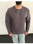 Erkek Lazer Kesim Içi Şardonlu Hafif Kalın Oversize Bol Kesim Sweatshirt 3