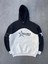 Parçalı Nakış Işlemelı Kapşonlu Sweatshirt - Siyah 1