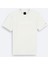 Erkek Beyaz Bisiklet Yaka Jakarlı T-shirt A41y1167 1