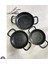 Laviss Kitchen Essenso 3lü Set Döküm Siyah Granit Sahan Tava Seti 18-20-22 cm 1