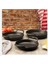 Laviss Kitchen Essenso 3lü Set Döküm Siyah Granit Sahan Tava Seti 18-20-22 cm 3