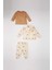 Erkek Bebek 3'lü Takım Ayı Baskılı Bisiklet Yaka Sweatshirt Kapüşonlu Hırka Beli Lastikli Alt D6022A524WN 5