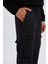 Fit Sporcu Jogger Eşofman Altı Slim Fit Dar Kesim Dokuma Kargo Cepli Standart Paça D3884AX24WN 5