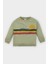 Erkek Bebek Bisiklet Yaka Doğa Baskılı İçi Yumuşak Tüylü Sweatshirt D1262A524AU 1