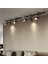 Siyah Kasa ve Günışığı 6 Adet 360 Derece Dönen LED Ray Spot Lamba 2 Adet 1 mt Raylı Armatür 1