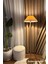 LMD-FR03 Conic Eskime Mat Gold Metal Lambader - Krem Kırma 2