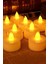 Kokusuz LED Mum 10 Adet Ledli Mum Model Işıklı Tealight Mum Pilli 10 Beyaz Ylang Ylang 4