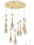Lale 9'lu Power Ledli Kumandalı Modern Lüks Sarkıt Avize, 3 Renk: Sarı-Beyaz-Gün Işığı - Gold 4
