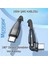 Type-C 180 Derece Döner Başlıklı 100W Hızlı LED Işıklı Şarj KABLOSU-AL4789 5