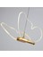 Modern Sarkıt Tekli LED Avize Kelebek Avize Butterfly Gold Sarı 3