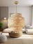 30 cm rattan avize, bambu detaylı, modern ve şık dekorasyon için ideal seçenektir. 1
