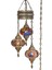 Mozaik Lamba Osmanlı Otantik Renkli Camlı El Yapımı Boho Sarkıt Avize, 3 Büyük Cam, 95CM 2
